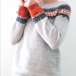 Boat Neck Fair Isle Sweater